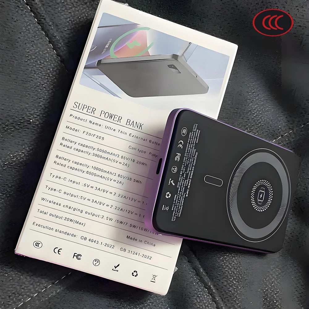 CCC Certified MagSafe Power Bank – Wireless Battery for iPhone, Xiaomi & Huawei | Oscavia