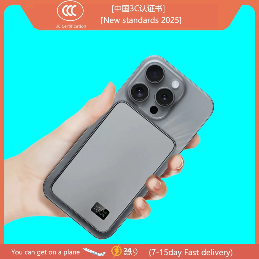 CCC Certified MagSafe Power Bank – Wireless Battery for iPhone, Xiaomi & Huawei | Oscavia